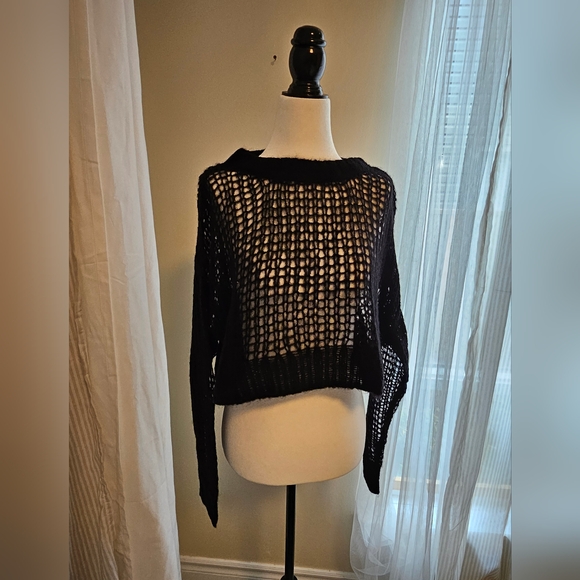 ZARA×STEVEN MEISEL MESH KNIT SWEATER With 17%Wool & 52%Alpaca - Picture 2 of 14